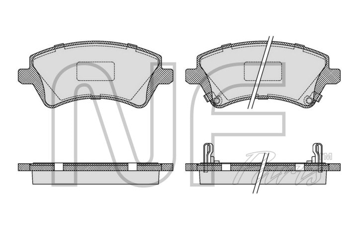 NF PARTS Bremžu uzliku kompl., Disku bremzes NF0017241